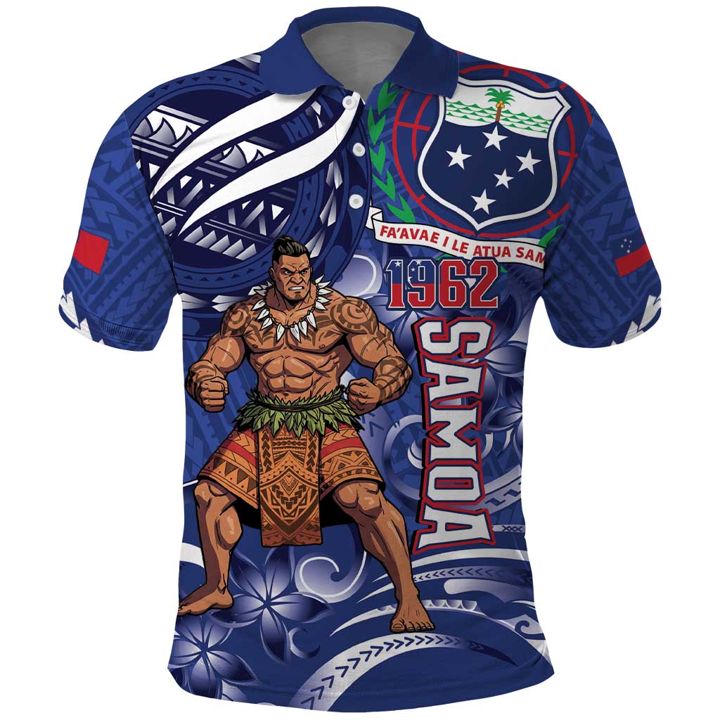 Samoa Independence Day Polo Shirt 1962 Proud Samoan Warrior