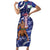 Samoa Independence Day Short Sleeve Bodycon Dress 1962 Proud Samoan Warrior