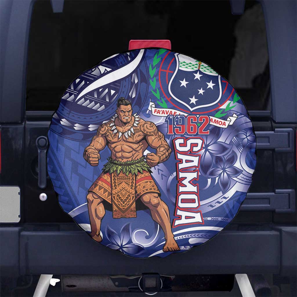 Samoa Independence Day Spare Tire Cover 1962 Proud Samoan Warrior
