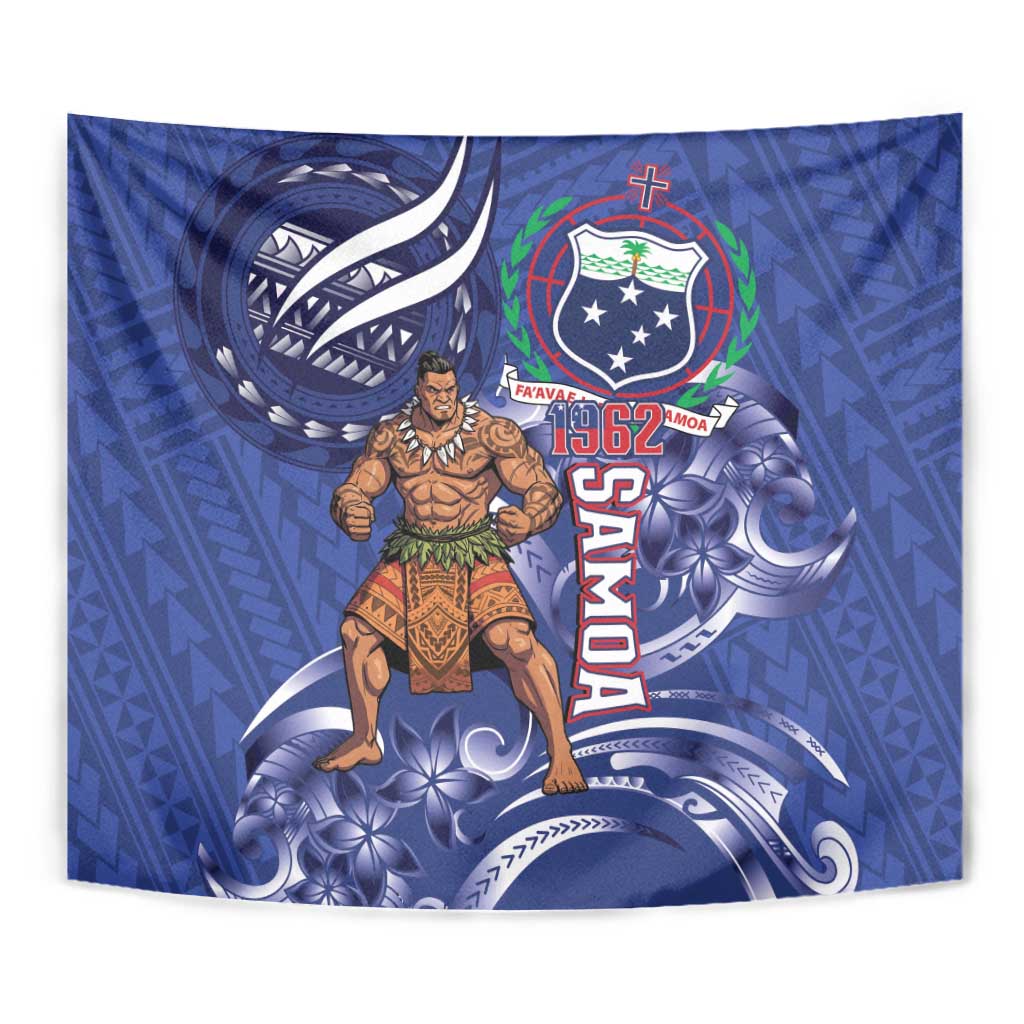 Samoa Independence Day Tapestry 1962 Proud Samoan Warrior