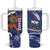Samoa Independence Day Tumbler With Handle 1962 Proud Samoan Warrior
