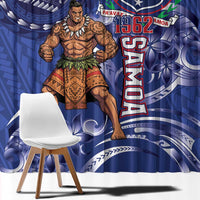 Samoa Independence Day Window Curtain 1962 Proud Samoan Warrior