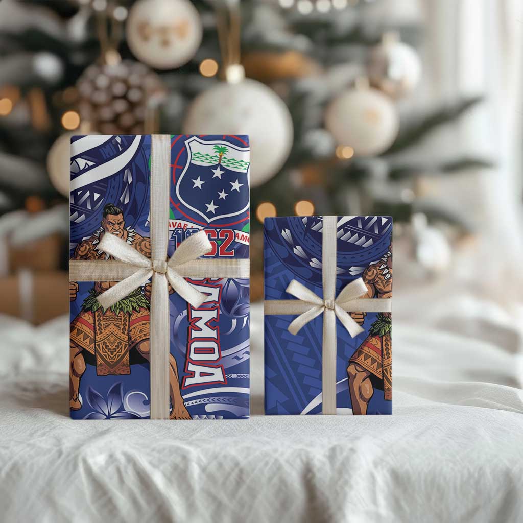 Samoa Independence Day Wrapping Paper 1962 Proud Samoan Warrior - Polynesian Pride