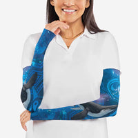 Paikea New Zealand Matariki Arm Sleeves Humpback Whale Taniko Motifs Ocean Vibes