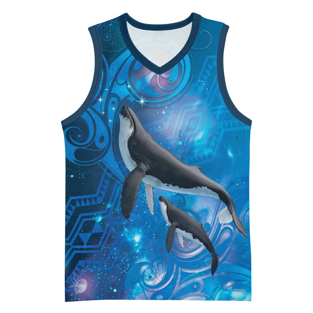 Paikea New Zealand Matariki Basketball Jersey Humpback Whale Taniko Motifs Ocean Vibes