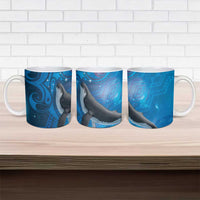 Paikea New Zealand Matariki Ceramic Mug Humpback Whale Taniko Motifs Ocean Vibes
