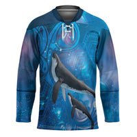 Paikea New Zealand Matariki Hockey Jersey Humpback Whale Taniko Motifs Ocean Vibes
