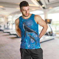 Paikea New Zealand Matariki Men Tank Top Humpback Whale Taniko Motifs Ocean Vibes