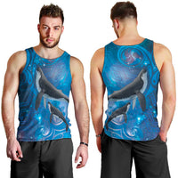 Paikea New Zealand Matariki Men Tank Top Humpback Whale Taniko Motifs Ocean Vibes