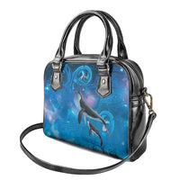 Paikea New Zealand Matariki Shoulder Handbag Humpback Whale Taniko Motifs Ocean Vibes