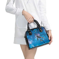 Paikea New Zealand Matariki Shoulder Handbag Humpback Whale Taniko Motifs Ocean Vibes