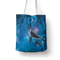 Paikea New Zealand Matariki Tote Bag Humpback Whale Taniko Motifs Ocean Vibes