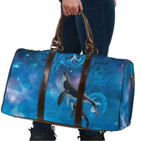Paikea New Zealand Matariki Travel Bag Humpback Whale Taniko Motifs Ocean Vibes