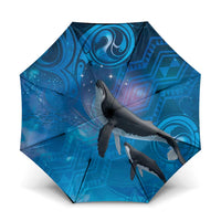 Paikea New Zealand Matariki Umbrella Humpback Whale Taniko Motifs Ocean Vibes