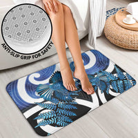 Piwakawaka New Zealand Matariki Bathroom Set Maori New Year Silver Fern Blue Galaxy