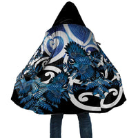Piwakawaka New Zealand Matariki Cloak Maori New Year Silver Fern Blue Galaxy