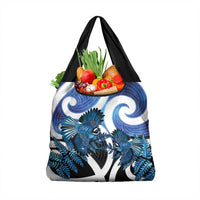 Piwakawaka New Zealand Matariki Grocery Bag Maori New Year Silver Fern Blue Galaxy LT14 1-pack One Size Blue - Polynesian Pride