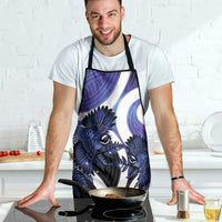 Piwakawaka New Zealand Matariki Apron Maori New Year Silver Fern Purple Galaxy LT14 - Polynesian Pride