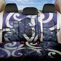 Piwakawaka New Zealand Matariki Back Car Seat Cover Maori New Year Silver Fern Purple Galaxy LT14 One Size Purple - Polynesian Pride