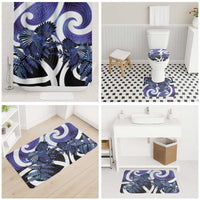 Piwakawaka New Zealand Matariki Bathroom Set Maori New Year Silver Fern Purple Galaxy LT14 - Polynesian Pride