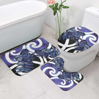 Piwakawaka New Zealand Matariki Bathroom Set Maori New Year Silver Fern Purple Galaxy LT14 - Polynesian Pride