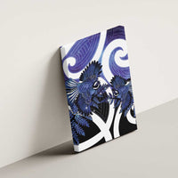Piwakawaka New Zealand Matariki Canvas Wall Art Maori New Year Silver Fern Purple Galaxy LT14 - Polynesian Pride