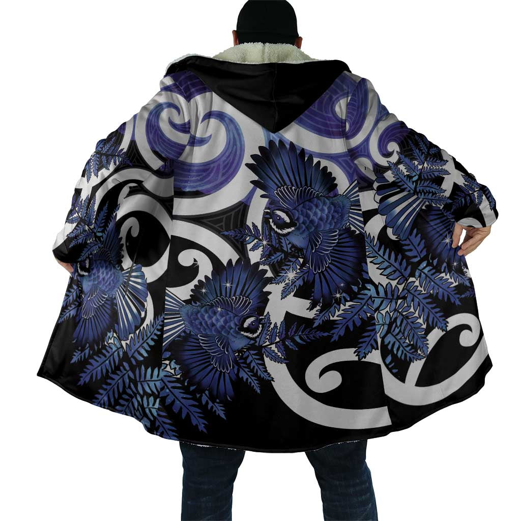Piwakawaka New Zealand Matariki Cloak Maori New Year Silver Fern Purple Galaxy LT14 - Polynesian Pride