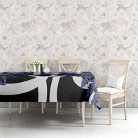 Piwakawaka New Zealand Matariki Tablecloth Maori New Year Silver Fern Purple Galaxy