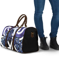 Piwakawaka New Zealand Matariki Travel Bag Maori New Year Silver Fern Purple Galaxy LT14 - Polynesian Pride