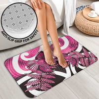 Piwakawaka New Zealand Matariki Bathroom Set Maori New Year Silver Fern Pink Galaxy