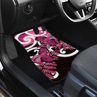 Piwakawaka New Zealand Matariki Car Mats Maori New Year Silver Fern Pink Galaxy LT14 - Polynesian Pride