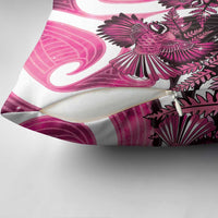Piwakawaka New Zealand Matariki Pillow Cover Maori New Year Silver Fern Pink Galaxy LT14 - Polynesian Pride
