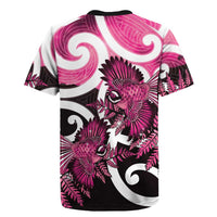 Piwakawaka New Zealand Matariki Rugby Jersey Maori New Year Silver Fern Pink Galaxy LT14 - Polynesian Pride