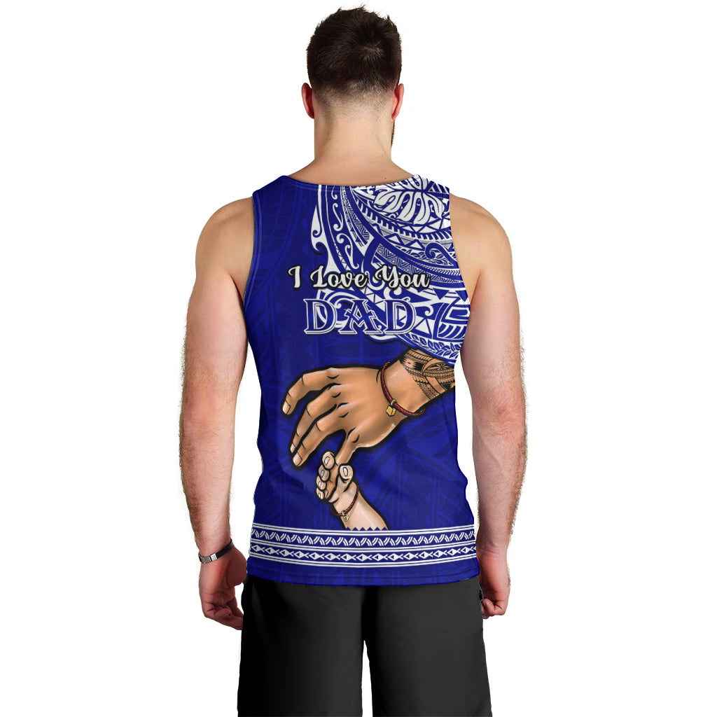 Polynesian Pride Father Day American Samoa Men Tank Top I Love You Dad LT14 - Polynesian Pride