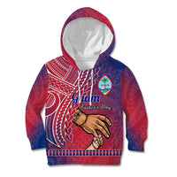 Polynesian Pride Father Day Guam Kid Hoodie I Love You Dad Guaman Latte Stone LT14 Hoodie Red - Polynesian Pride