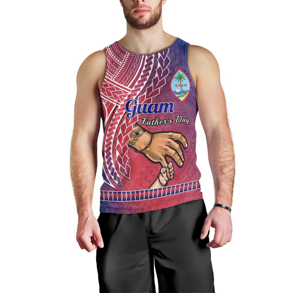 Polynesian Pride Father Day Guam Men Tank Top I Love You Dad Guaman Latte Stone LT14 - Polynesian Pride