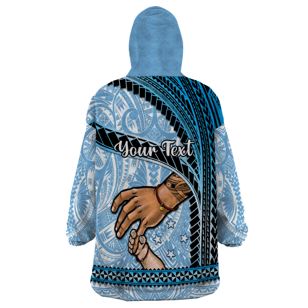 Personalised Father Day FSM Wearable Blanket Hoodie Federated States of Micronesia I Love You Dad LT14 - Polynesian Pride