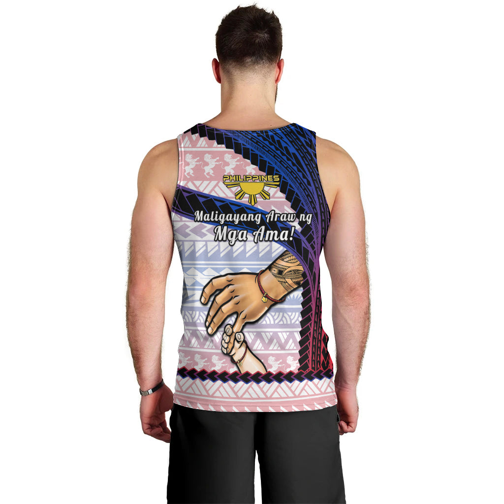 Polynesian Pride Father Day Philippines Men Tank Top Filipino Pattern Maligayang Araw ng Mga Ama LT14 - Polynesian Pride