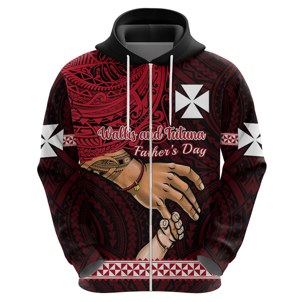 Polynesian Pride Father Day Wallis and Futuna Hoodie I Love You Dad LT14 - Polynesian Pride