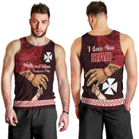 Polynesian Pride Father Day Wallis and Futuna Men Tank Top I Love You Dad LT14 - Polynesian Pride