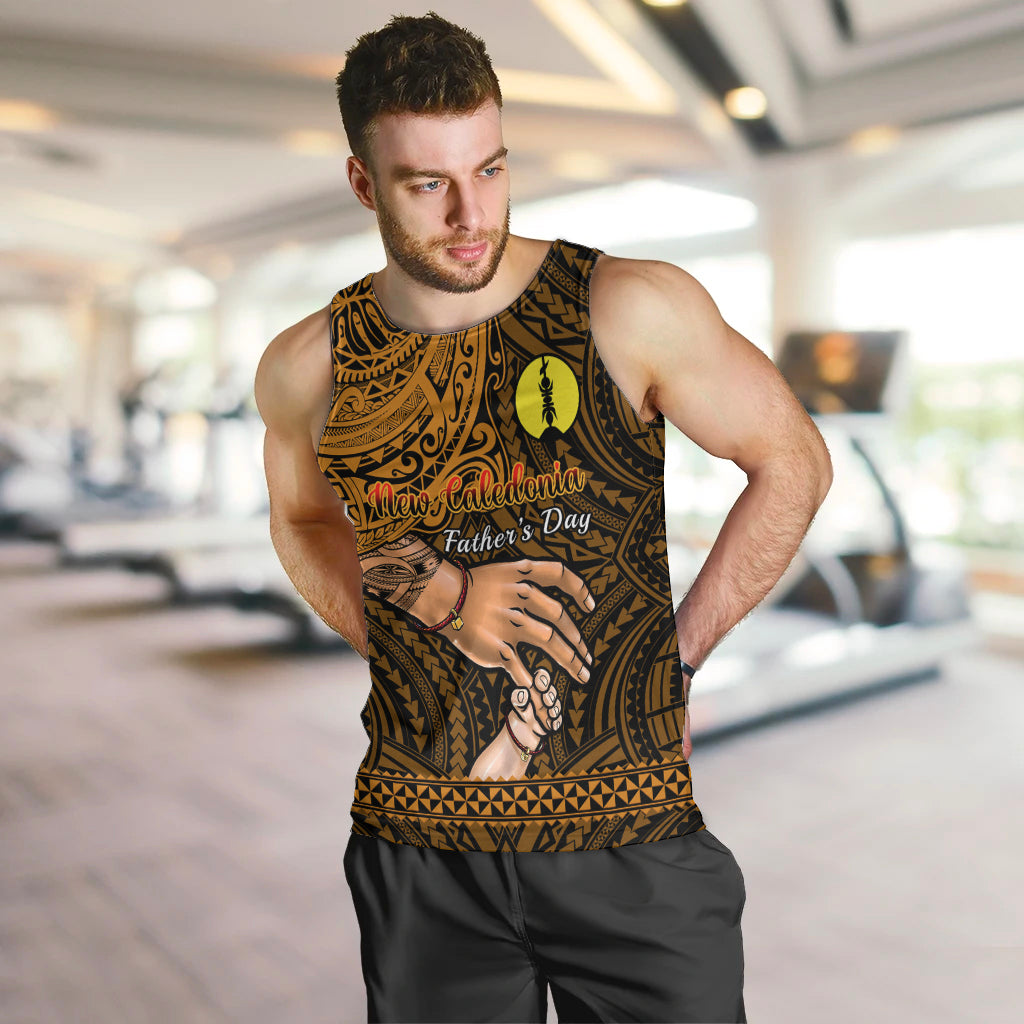 Polynesian Pride Father Day New Caledonia Men Tank Top I Love You Dad LT14 - Polynesian Pride