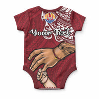 Personalised Father Day French Polynesia Baby Onesie I Love You Dad LT14 - Polynesian Pride