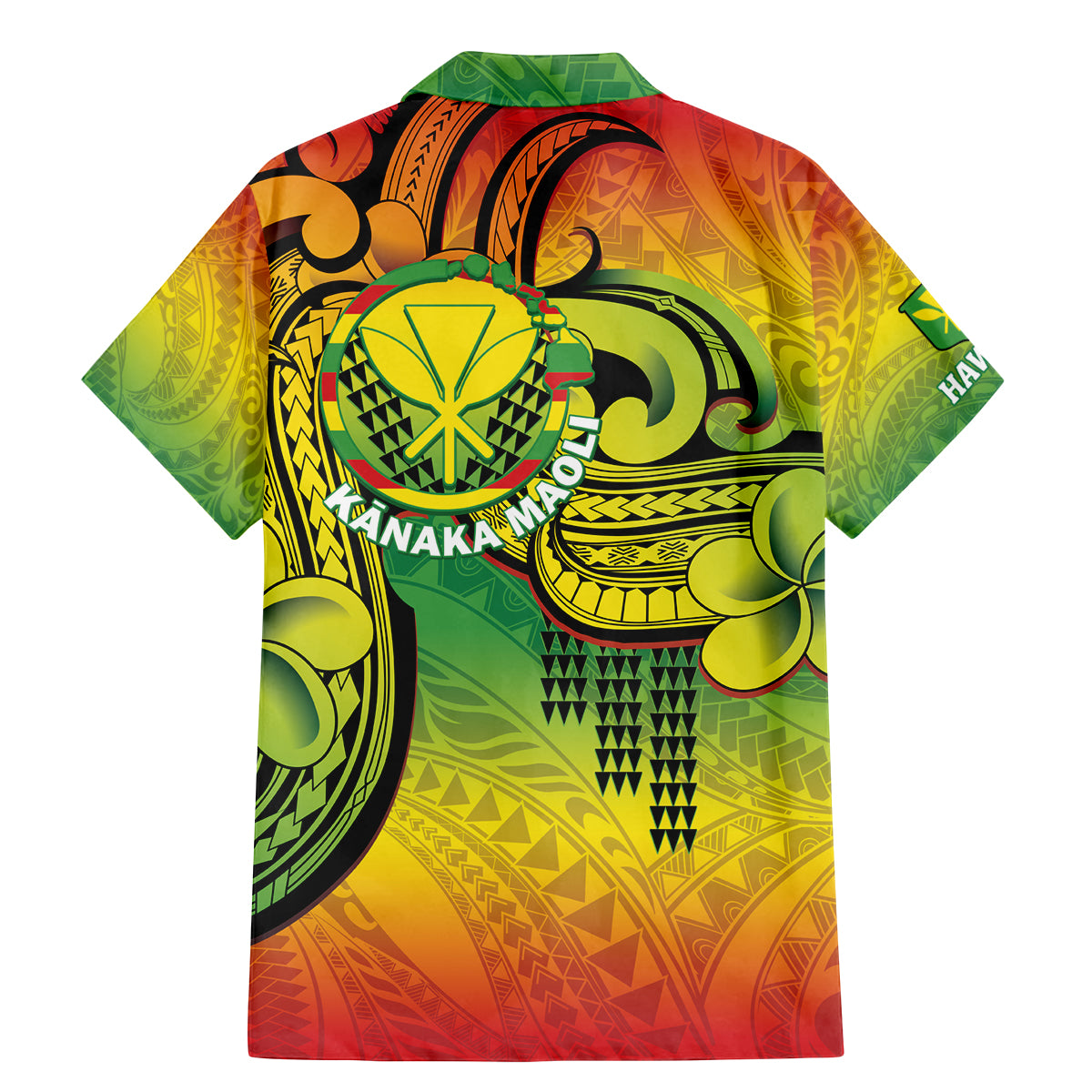 Hawaii Flag Day Family Matching Mermaid Dress and Hawaiian Shirt Kanaka Maoli With Kakau Polynesian Pattern LT14 - Polynesian Pride