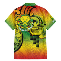 Hawaii Flag Day Family Matching Mermaid Dress and Hawaiian Shirt Kanaka Maoli With Kakau Polynesian Pattern LT14 - Polynesian Pride