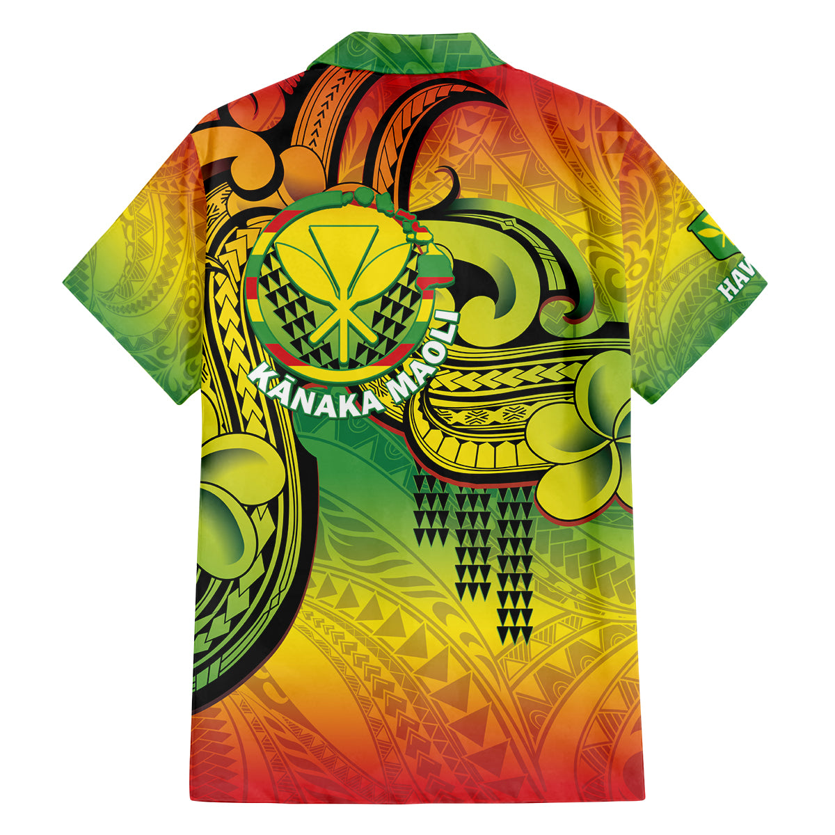 Hawaii Flag Day Family Matching Tank Maxi Dress and Hawaiian Shirt Kanaka Maoli With Kakau Polynesian Pattern LT14 - Polynesian Pride