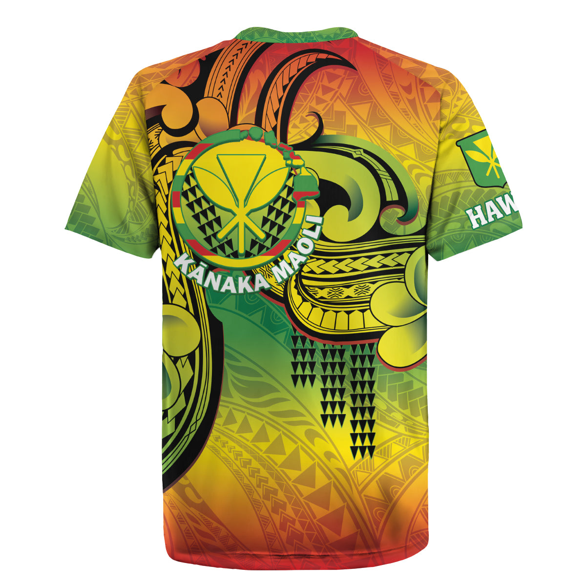 Hawaii Flag Day Rugby Jersey Kanaka Maoli With Kakau Polynesian Pattern LT14