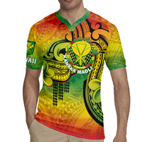Hawaii Flag Day Rugby Jersey Kanaka Maoli With Kakau Polynesian Pattern LT14