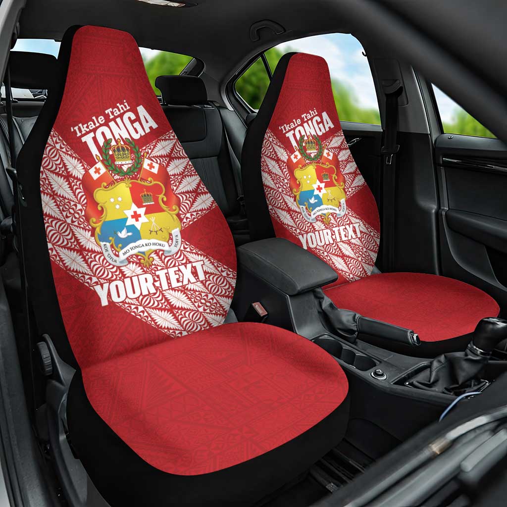 Tonga Rugby Custom Car Seat Cover Go ʻIkale Tahi Go Tongan Tapa Cloth