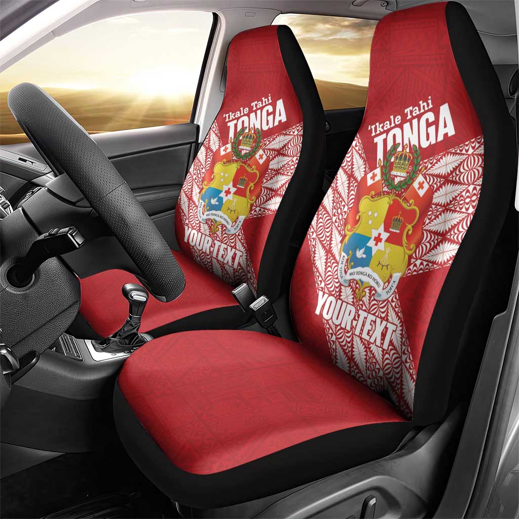 Tonga Rugby Custom Car Seat Cover Go ʻIkale Tahi Go Tongan Tapa Cloth