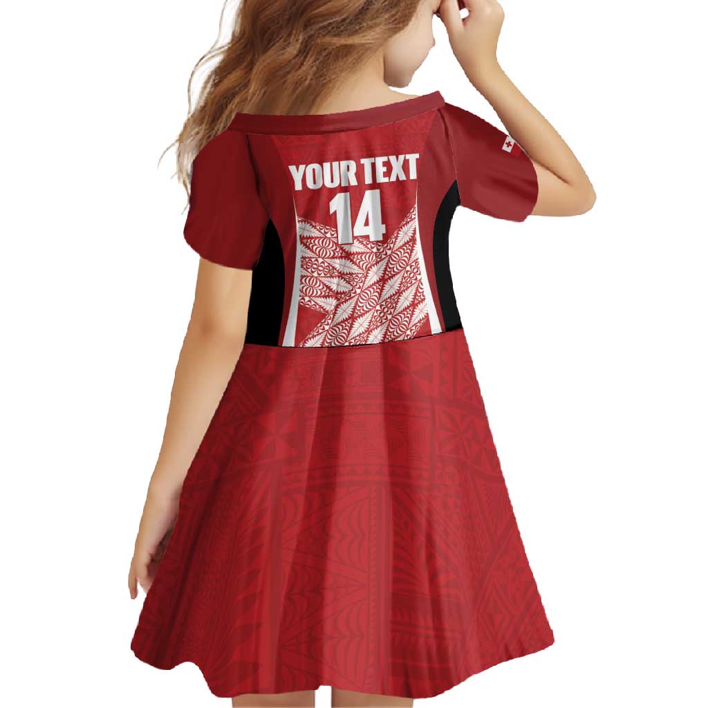 Tonga Rugby Custom Family Matching Short Sleeve Bodycon Dress and Hawaiian Shirt Go ʻIkale Tahi Go Tongan Tapa Cloth LT14 - Polynesian Pride
